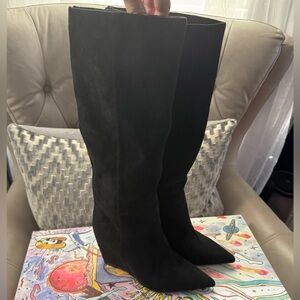 Jeffrey Campbell Black Women's Wedge Boots